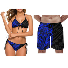 Samoan Couple'S Swimwear Fashionable Swimwear Polynesian Women'S Party Bikini Beach Custom Beach Pants Couple'S Bikini