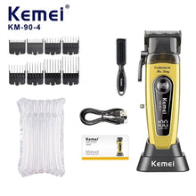 Kemei White 90 4 Hair Clippers Brushless Motor DLC Blade
