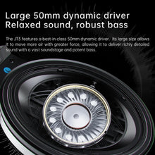FiiO JT3 Over-Ear Open-Back Headphones 50mm Dynamic Driver PEK+PU Composite Diaphragm Detachable 3.5mm Cable with Mic
