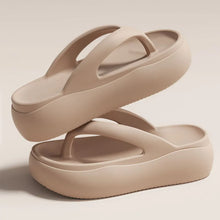 Height-increasing Platform Slippers Non-slip 5CM EVA Beach Sandals Soft Sole Anti-odor Women's Flip Flops Everyday Outfits