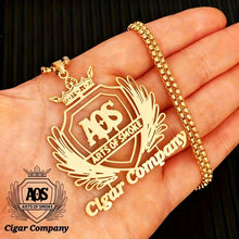 Custom Company Club Logo Necklace Custom Men's 304L Stainless Steel Necklace Employee Member High-end Powerful Gift Anti Allergy
