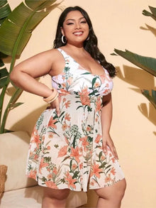 Plus Size High Waist Push Up Tummy Control Bikini Set