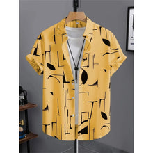 Men's Shirt 3D Printed Retro Fashion Top Short Sleeved Beach Sports Shirt Street Hawaiian Short Sleeved Shirt Men's Clothing