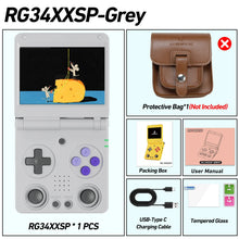 Anbernic RG34XXSP 3.4-Inch IPS Linux 64-bit Game Console H700 quad-core 1GB Retro Game Player HD-Connect To TV RG 34XXSP 3300mAH