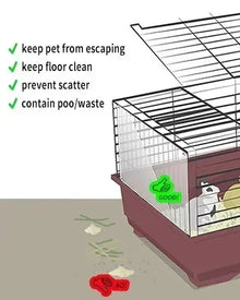 Tapis de cage pour lapin/cochon d'Inde 4/10 pièces, articles pour petits animaux, tapis de litière imperméable et antidérapant, alèse hautement absorbante pour le sommeil des animaux