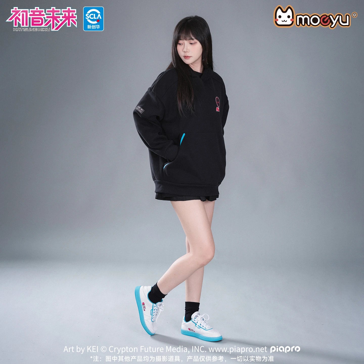 Moeyu Hatsune Miku Shoes Unisex Cosplay Lace Up Sneakers