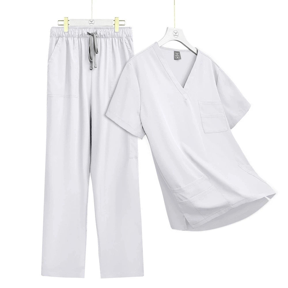 High-quality Medical Nurse Uniform Unisex Scrubs Pet Clinic Store Veterinary Dentistry Work Clothes Set Women Beauty SPA Uniform