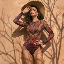 Women's Two Piece Swimwear Long Sleeve Mesh Swimsuit UPF 50+ 2026 New Smart Swimsuit SPF High Elasticity Padded Beachwear