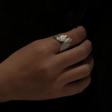 Retro Angel Wings Ring For Women Silver Color Punk Gothic Adjustable Open Ring Jewelry Unisex Accessories Gifts Wholesale