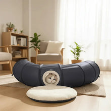 New Foldable Indoor Cat Tunnel Scratch Resistant Soft Cushion Pillow Set Cat Toys Interactive Hide Seek Game Tunnel Pet Supplies