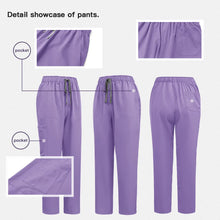 Elastic quick-dry scrub top, men's and women's surgical scrubs for doctors, beauty salon operating room scrub uniforms