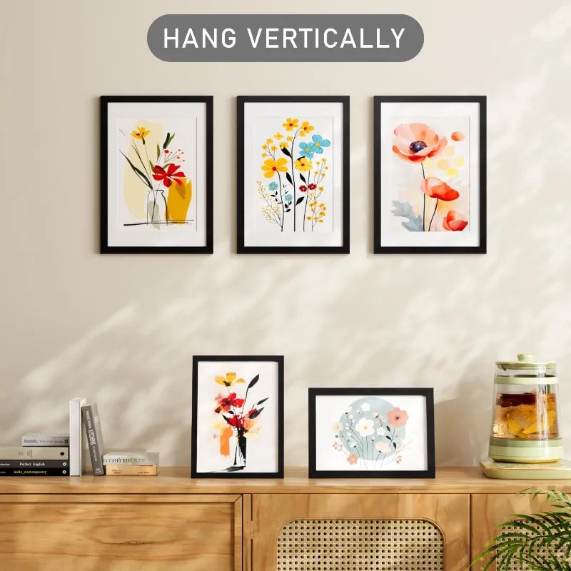 3pcs A3 Wooden Photo Frames for Wall Hanging 29.7x42cm Pictures Frame Stand for Pictures Certificate Commemorative Gift