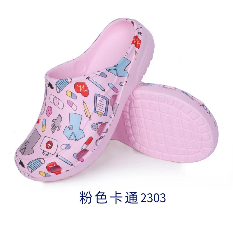 Medical Scrub Clogs Nurse Garden Shoes Arch Support House Slippers Sandals Breathable Slip On Indoor Outdoor Doctor Clogs X03