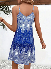 Women's Strappy Summer Dress,Simple Sleeveless Floral Sundress, Beach V-Neck Dress for summer clothes,Casual summer outfits