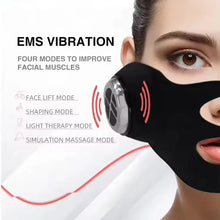 V Face Lifting EMS Facial Mask Red Blue Light Therapy Anti Aging Skin Tightening Firming Beauty Device Rechargeable Tool