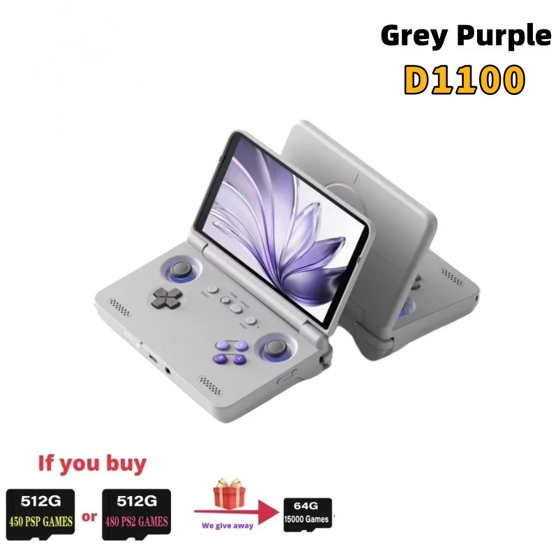 Retroid Pocket Flip 2 Retro Handheld Game Console 5.5Inch AMOLED Touch Screen SD865 Android13 Video Game Console 8G+128G PS2 PSP