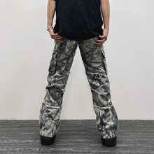 2026 Overalls Camouflage Y2K Fashion Baggy Flare Jeans Cargo Pants Men Clothing Straight Women Wide Leg Long Trousers Pantalones