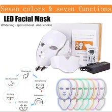 7 Color Light Led Facial Mask Red Light Therapy Photon Face Masks Wrinkle Anti-Acne Tighten Skin Care Beauty Device