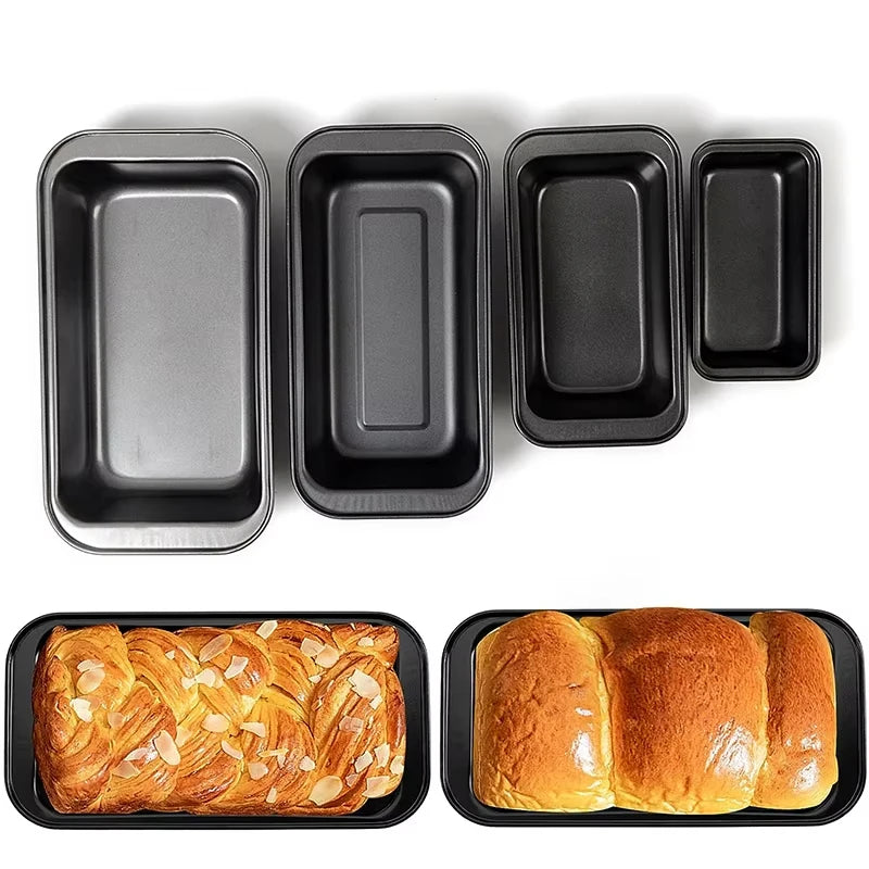 Nonstick Baking Bread Loaf Pan Carbon Steel Toast Bread Pan Tin Kitchen Rectangle Bakeware for Brownies Meatloaf