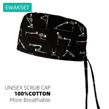 Cotton Unisex Scrub Cap with Sweatband Adjustable Surgical Cap for Women Men Doctor Nurse Clinic Hospital orthopedics Hat