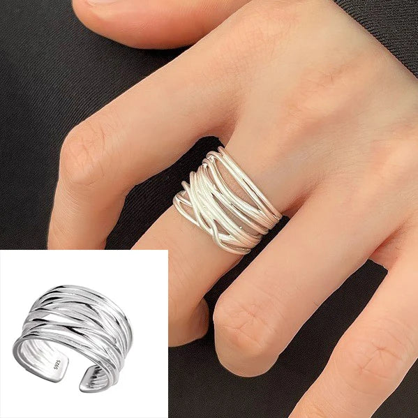 PANJBJ 925 Silve Wing Dragon Punk Ring for Women Girl Party Gift  Retro Hiphop Fashion Jewelry Dropshipping