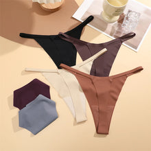 4PcsSet Seamless Ultra-thin Underwear Women Sexy Thin Belt Panties Female High Stretch Thongs Girls Breathable G-String Lingerie