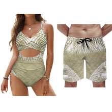 New Bikini Swimwear Swimwear Beach Couple Set Men's Swimwear Women's Push Up Swimwear Sexy Bikini Underwear Lace Up Adjustment