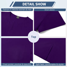 Top+pant Medical Uniform Hospital Surgery Scrub Set Unisex Short Sleeve Pet Shop Doctor Nurse Nursing Suit Lab Workwear Add Logo