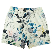 Summer New men short pant Rose Design Casual Shorts Street Hip Hop Fitness Polyester Fast Dry Breathable Embroidery Men Shorts
