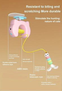 New Cat Toy Automatic Teaser Retractable Electric Smart Hanging Toy for Cats