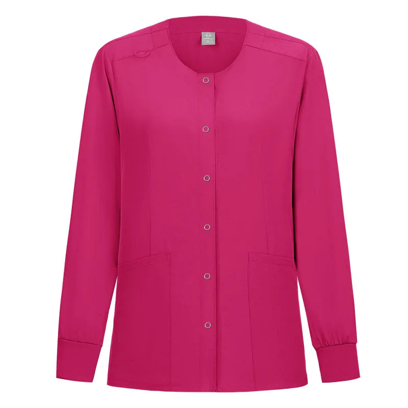 Women Men's Coat Medical Surgical Work Jacket Hospital Uniform Dentist Clinic Outwear Pharmacy Pet Shop Work  Nurse Uniform