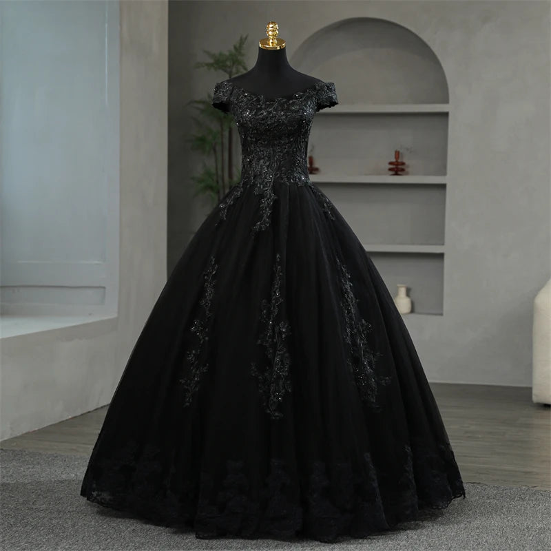 Y&M Novias Off Shoulder Plus Size Vestido De Noiva 2026 New Wedding Dress Train or Floor Customized large Bridal Tulle Mariage