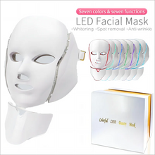 7 Color Light Led Facial Mask Red Light Therapy Photon Face Masks Wrinkle Anti-Acne Tighten Skin Care Beauty Device
