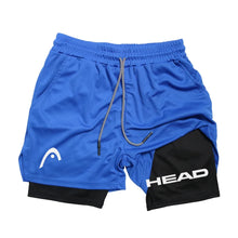 Anime Berserk Head Running Shorts Men Fitness Gym Training 2 in 1 Sports Quick Dry Workout Jogging Double Deck Summer