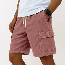 2026 New Men's Retro Corduroy Casual Shorts Men Fashion Solid Sweatpants Harajuku Corduroy Short Pants New Men Clothing Roupas