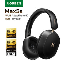 2026 Newly Upgraded UGREEN Max5s Over-ear Bluetooth Wireless Headphones 45dB Hybrid ANC Noise Canceling 112H Long Playtime