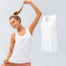 Women Quick Dry Yoga Tank Top Loose Fit Sports Tee