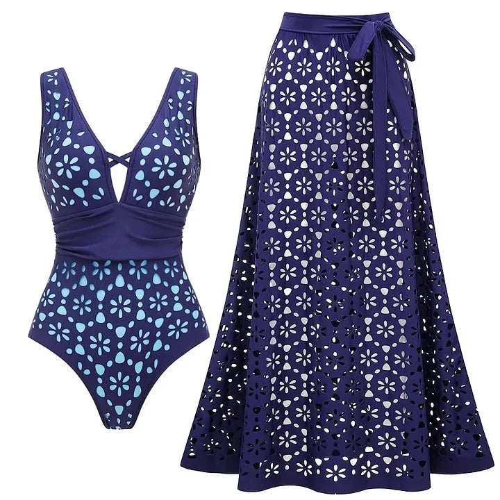 2026 New Sexy Ruffle Bikini Set Printed Brazilian Biquini Women Swimwear Skirt Bathing Suit Girls Summer Beachwear Dress