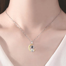 Personalized Photo Projection Necklace Custom Picture Astronaut Star Moon Necklace Customized Birthday Memorial Gifts for Women