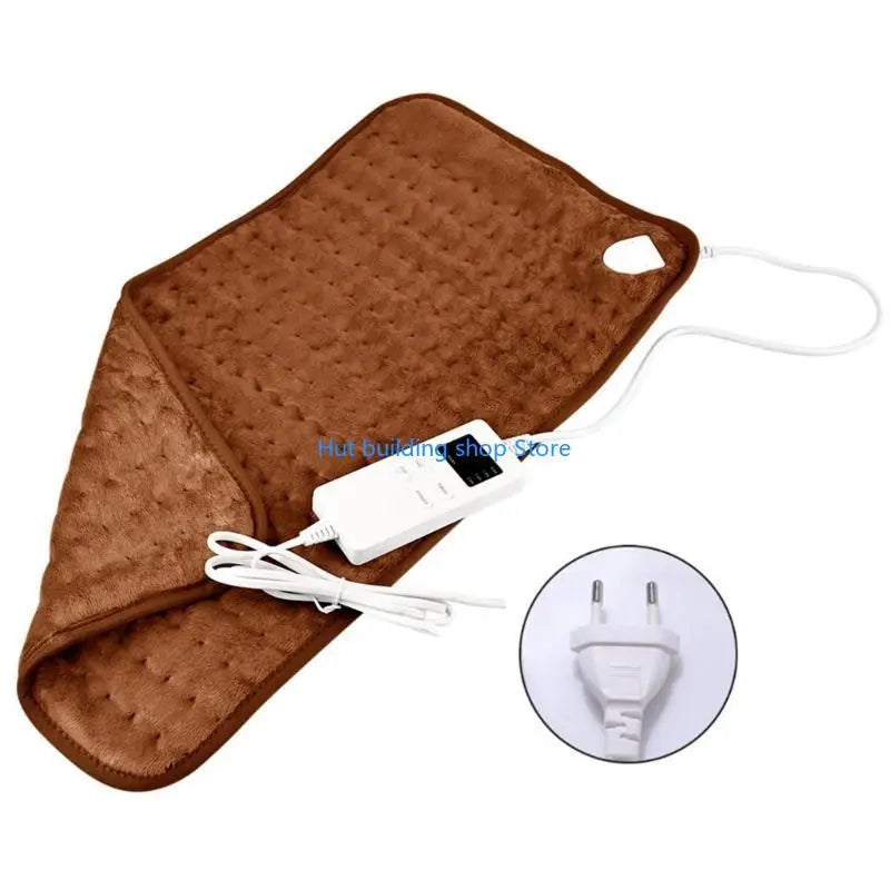T21C Electric Blanket Throw Heated Blanket Flannel Fast Heating Heating Pad Washable Auto Shut Off Heat Shoulder Wrap