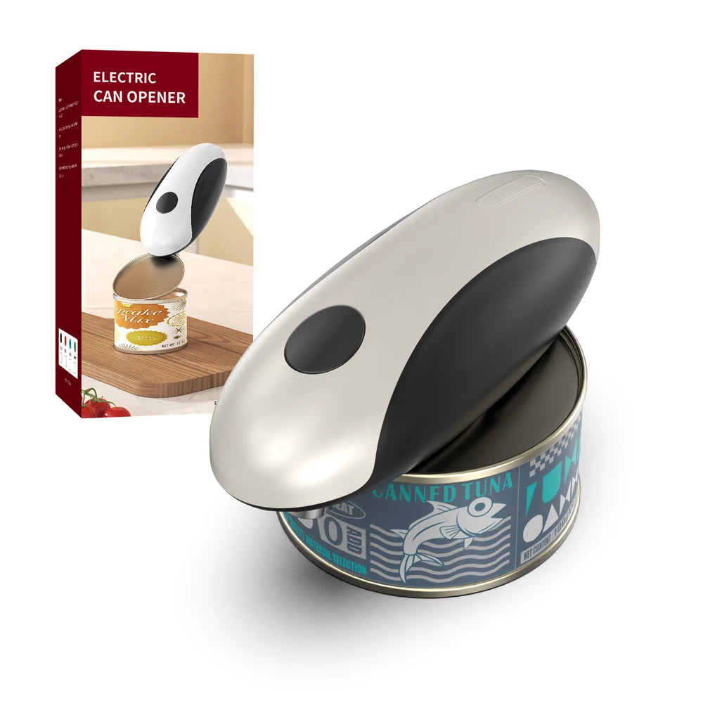 Ouvre-boîte électrique automatique compact, outil de cuisine portable à une touche pour bocaux et bouteilles, ouvre-boîte rechargeable facile à ranger
