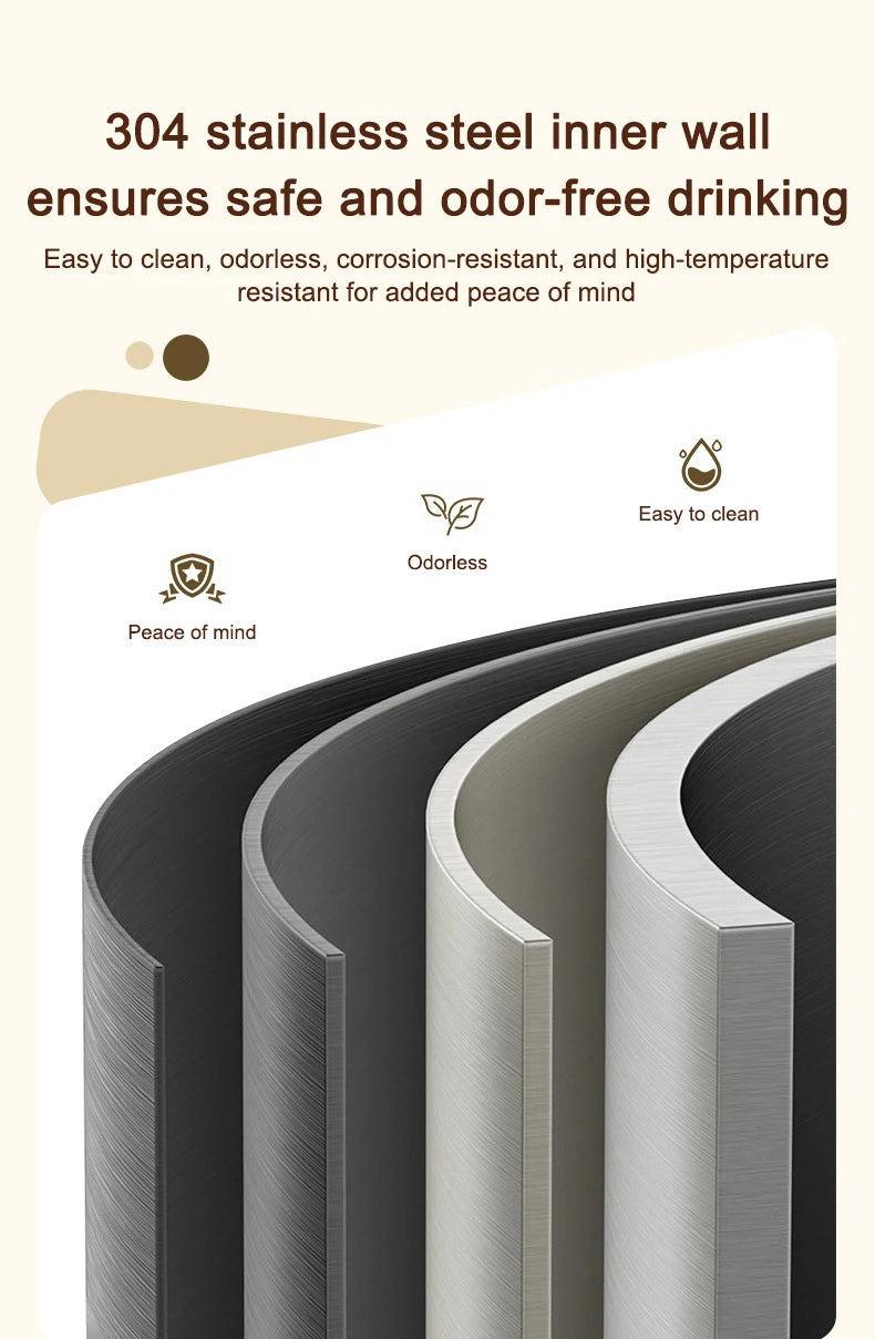 12V/24V/110V/220V Temperature Control Electric Kettle Car Travel Insulation Heating Cup 500ml Hot Water Boiler Coffee Tea Bottle