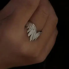Retro Angel Wings Ring For Women Silver Color Punk Gothic Adjustable Open Ring Jewelry Unisex Accessories Gifts Wholesale