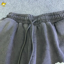 Washed Do Old Black Saint Shorts Men Woman Good Quality Vintage Loose Casual Drawstring Stretch Joggers Streetwear