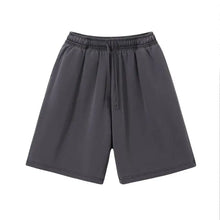 12 Colors 100% Cotton Men's and Women's Same Pull Rope High Waist Loose Fashion Casual Oversize Shorts sweatpants