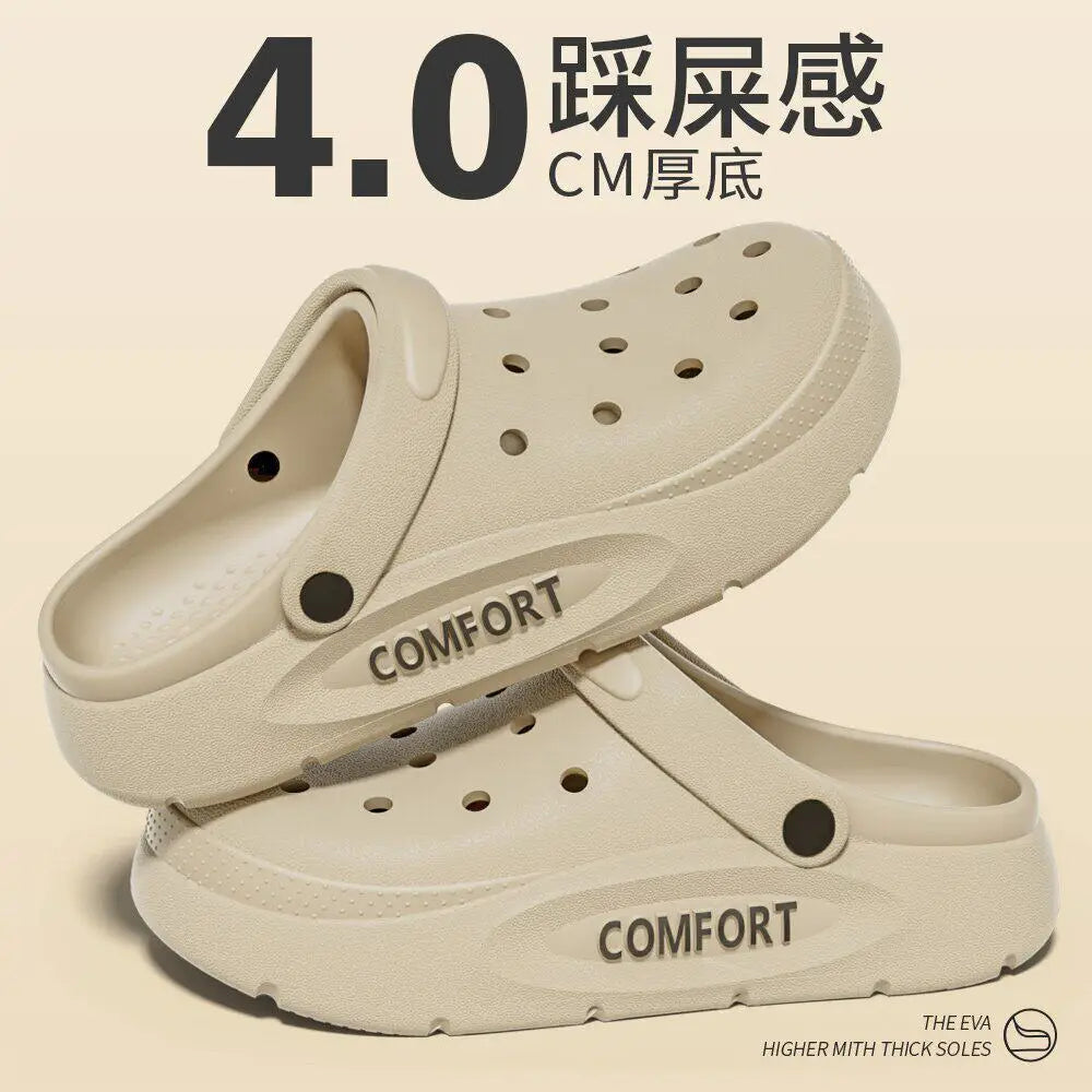Men's Special Arch Support Hole Hole Shoes Summer Outdoor Wear Long Standing Not Tired Foot Anti-Slip Deodorant Slippers