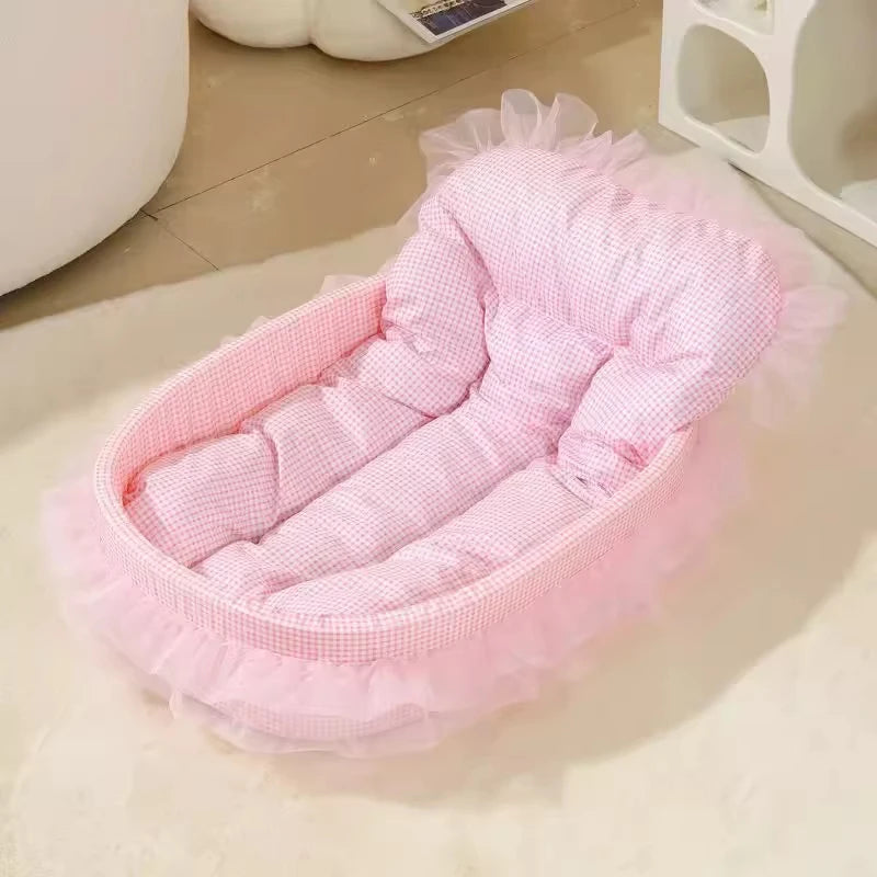 1pc Cute Princess Cat Litter All Seasons Universal Non Sticky Mat Pet Sofa Dog Bed Small And Medium Cats And Dogs Pet Supplies