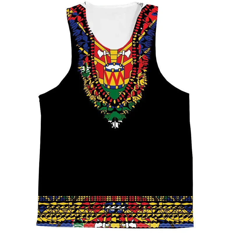 New Design 2025 Haiti Tank Top Men Kids Trendy 3D Printed Short Sleeves Tops Summer Streetwear T-shirt Cool Loose Tee Shirts