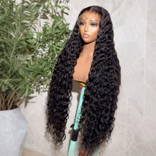 Water Wave 13x4x1 Lace Frontal Synthetic Wig For Women