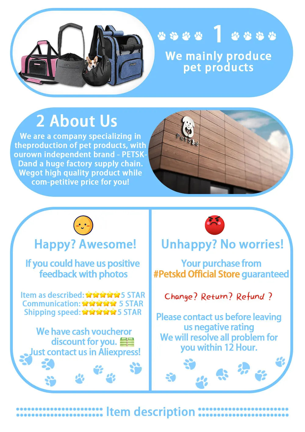 Petskd Outdoor Dog Organizer Bag with Bowl Set Traveling Storage Bag Large Multi-Function Pockets Pet Food Container Backpack
